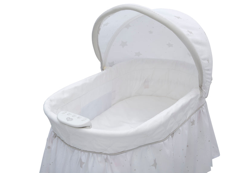 delta children deluxe sweet beginnings bassinet, stardust
