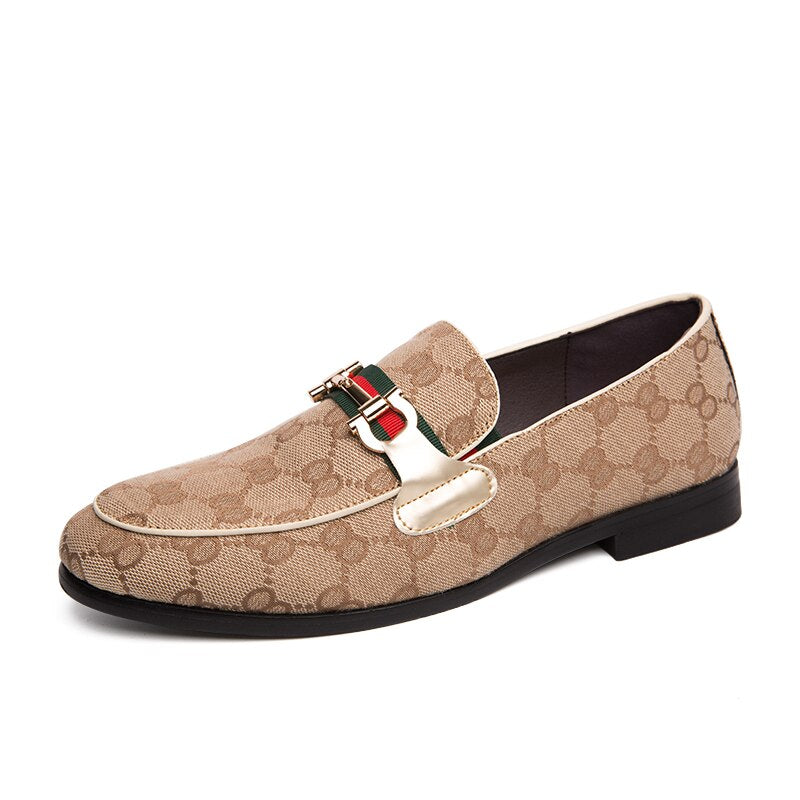 men's brand loafers leather breathable casual men's suede shoes