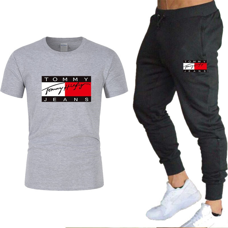 tommy hilfiger t-shirt and pants (two-piece)