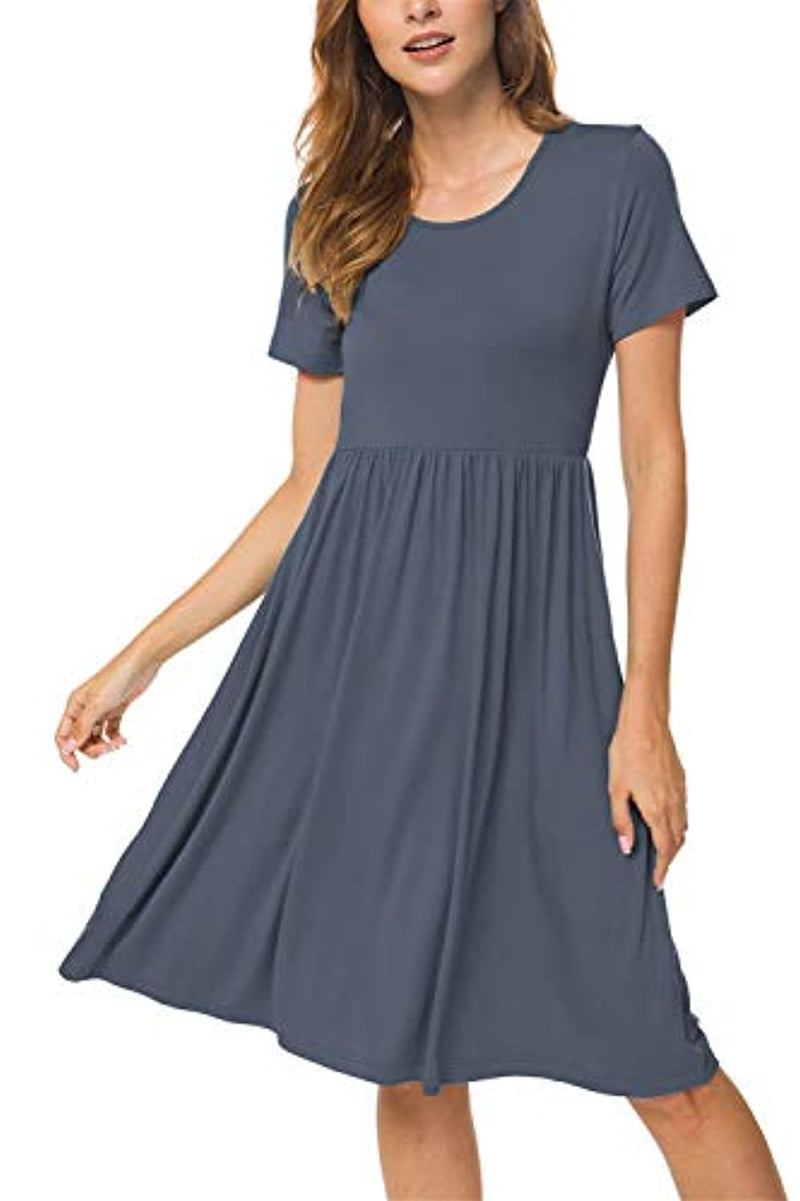 db moon women summer casual short sleeve dresses empire