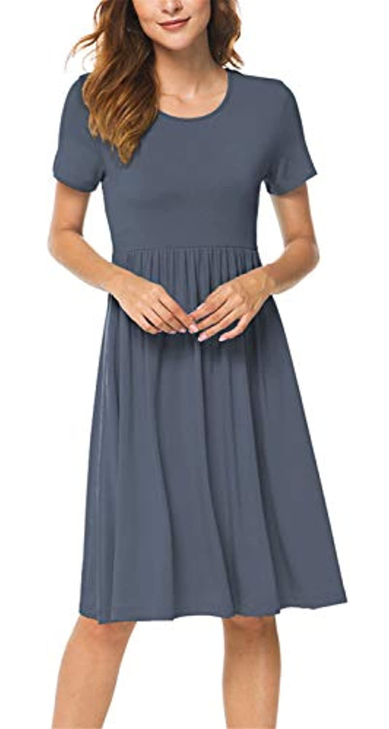 db moon women summer casual short sleeve dresses empire