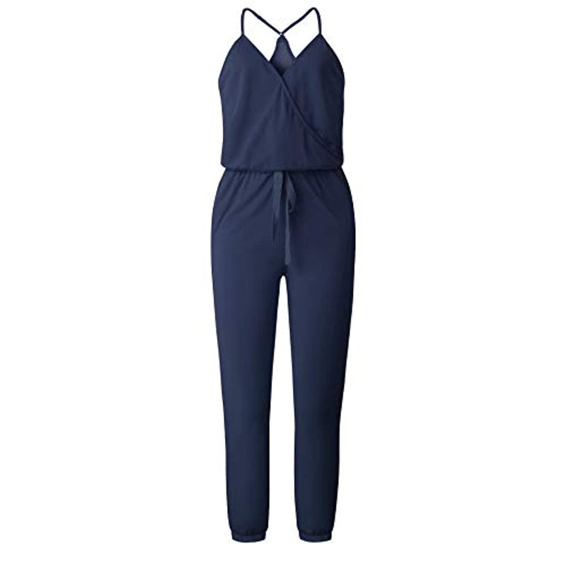 women's jumpsuits rompers v neck spaghetti strap jumpsuits