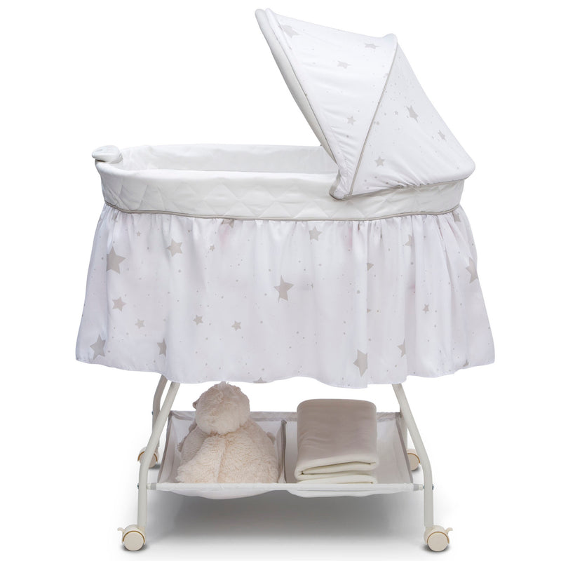 delta children deluxe sweet beginnings bassinet, stardust