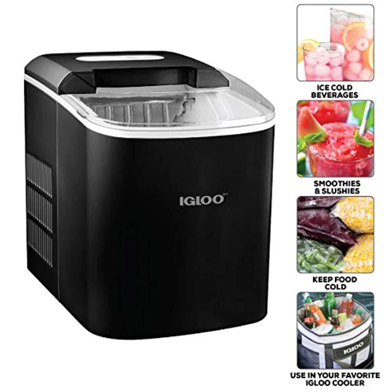 igloo iceb26bk portable electric countertop 26-pound automatic ice maker