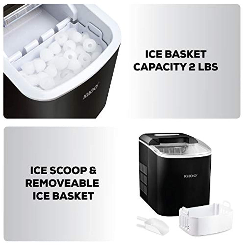 igloo iceb26bk portable electric countertop 26-pound automatic ice maker