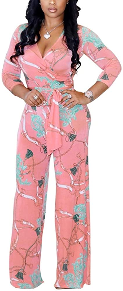 lisa colly women summer floral print jumpsuit casual jumpsuits rompers