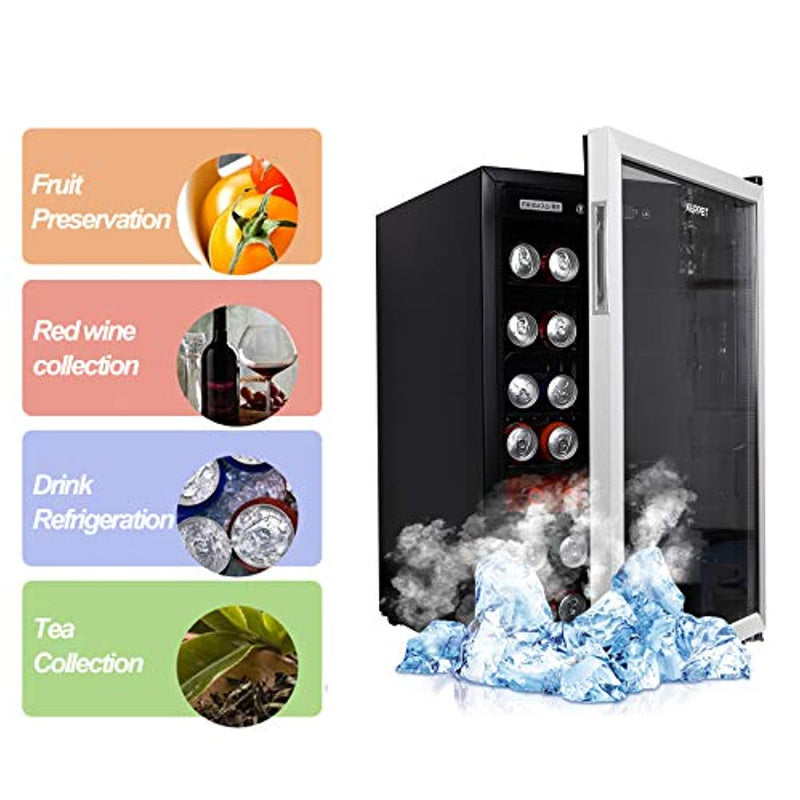 150-can beverage cooler and refrigerator, small mini fridge for home, office or bar