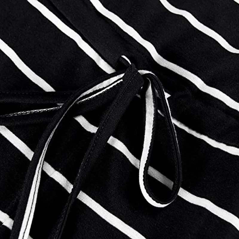 artfish women casual sleeveless spaghetti strap striped lounge jumpsuit