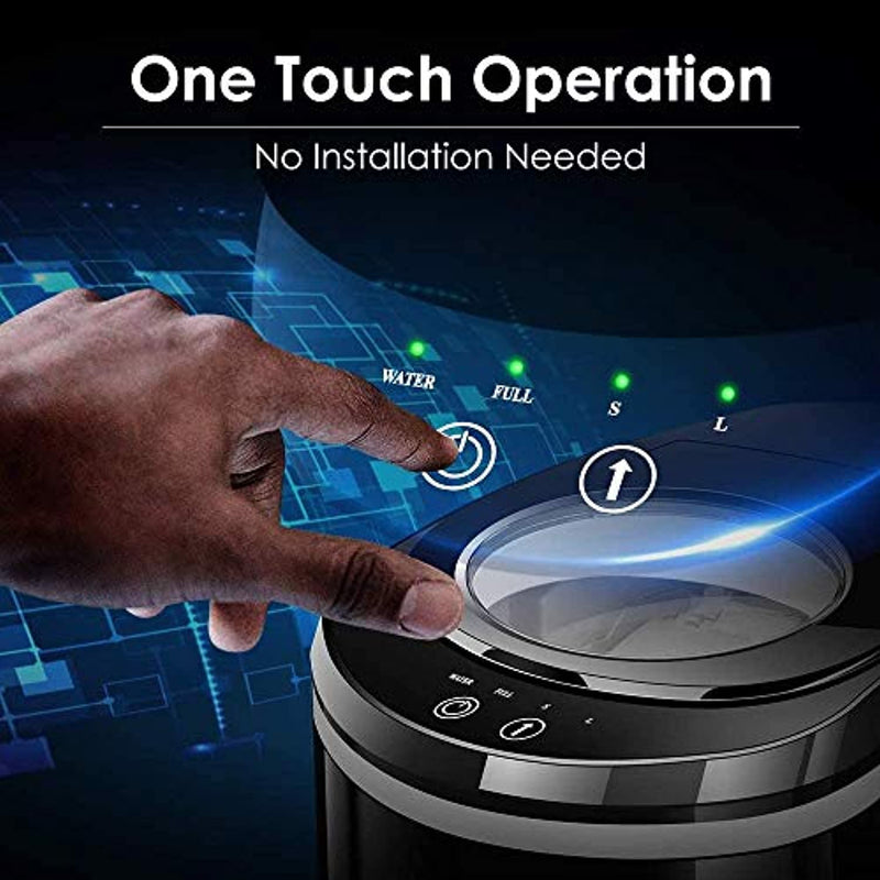 ice machine countertop, 9 ice cubes ready in 6 mins, 26 lbs in ice 24 hrs