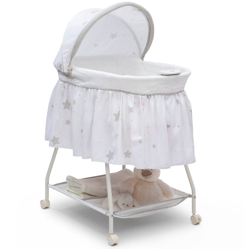delta children deluxe sweet beginnings bassinet, stardust