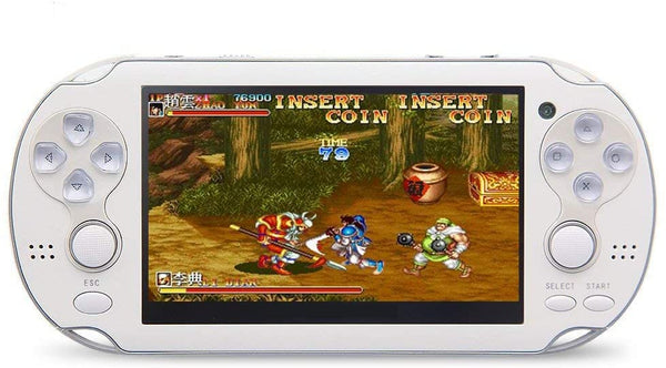 czt 4.3 inch 8gb double joystick handheld 1200 game console white