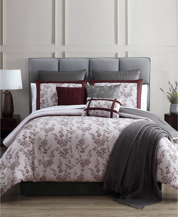 hallmart collectibles omana 14-pc. queen comforter set