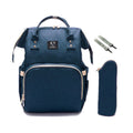 baby diaper bag mommy stroller bags usb large capacity waterproof kits dark blue