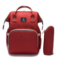 baby diaper bag mommy stroller bags usb large capacity waterproof kits wine red