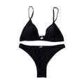 hirigin thong bikini set new women swimwear pure color push up