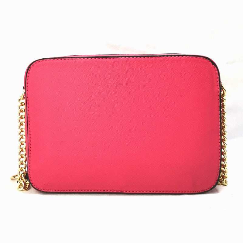 women's shoulder bag luxury bags classic design leather satchel purse fuchsia