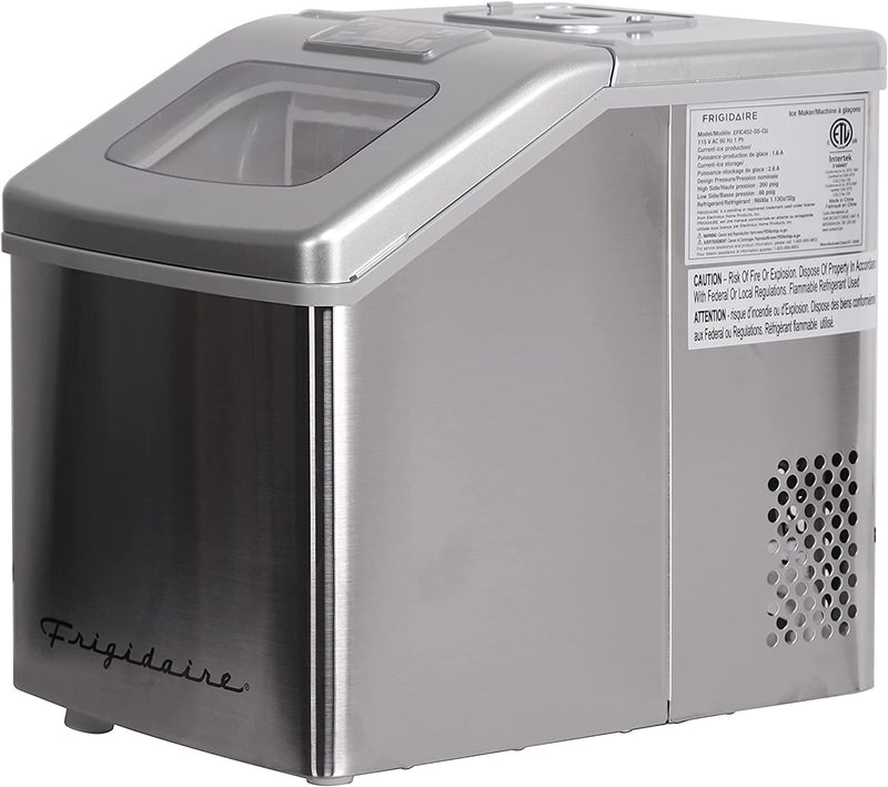 FRIGIDAIRE EFIC452-SS 40 Lbs Extra Large Clear Ice Maker, Stainless Steel