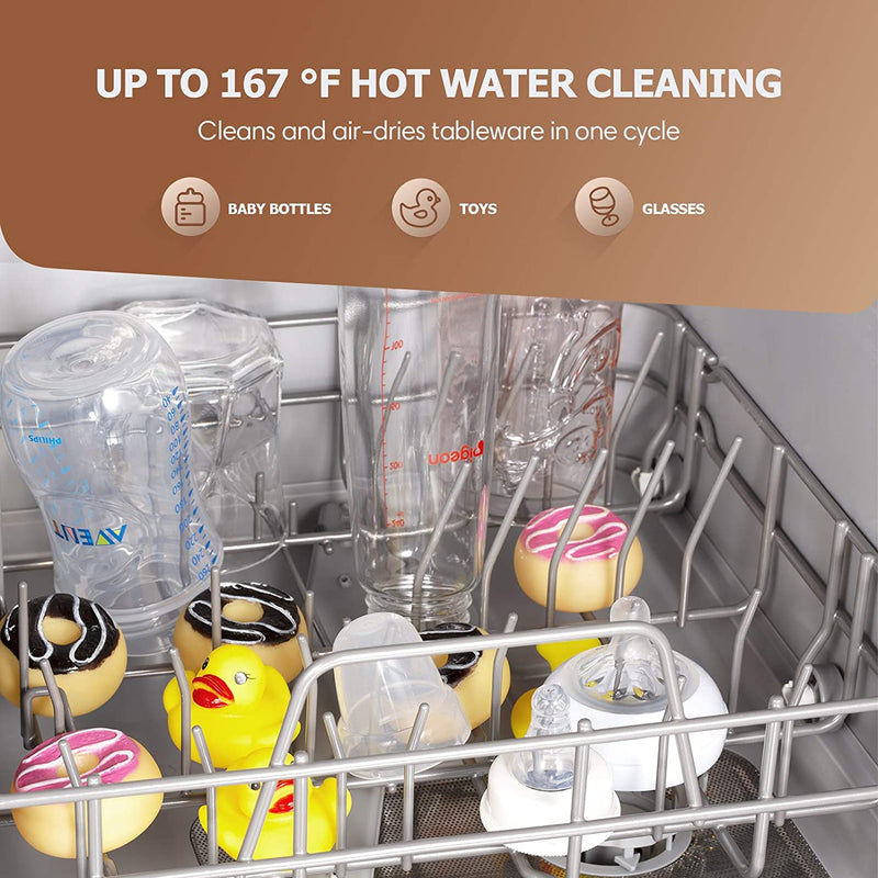 countertop dishwasher with 1.3-gallon built-in water tank
