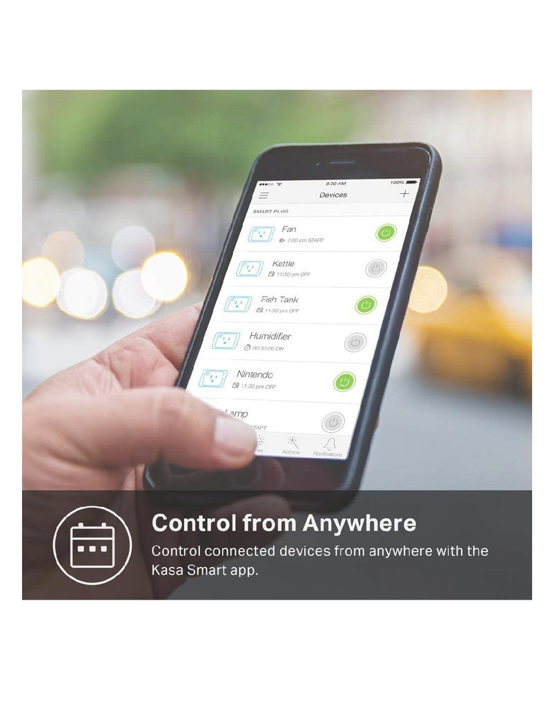 smart home wifi outlet works with alexa & google home