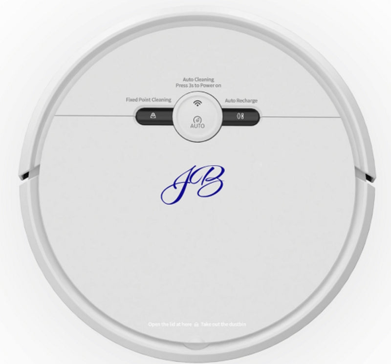 jb robot vacuum cleaner, sweeping & mopping with google assistant white