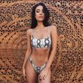 snakeskin bikini women swimwear leopard bikinis sexy biquini swim suit