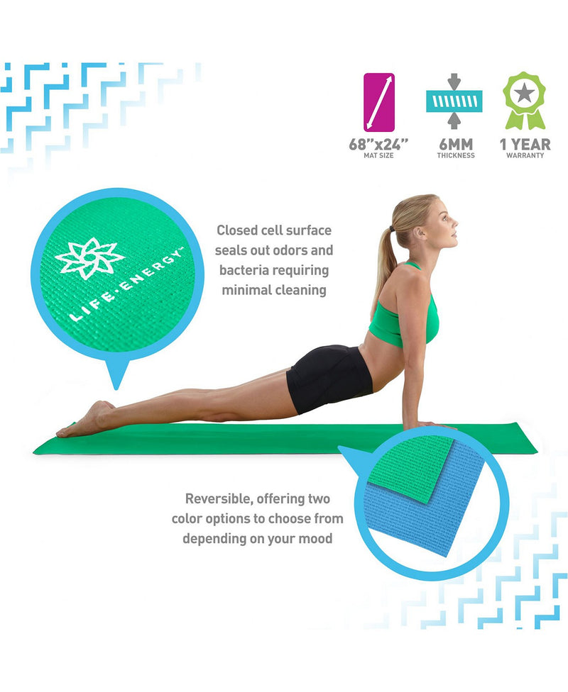 reversible 6mm yoga mat