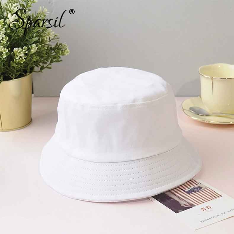 sparsil unisex summer foldable bucket hat women outdoor