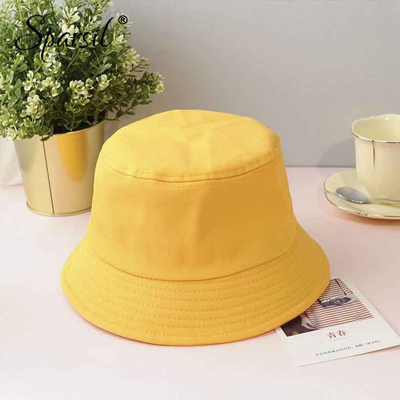 sparsil unisex summer foldable bucket hat women outdoor