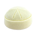 unisex beanies casual short thread hip hop hat adult white / free