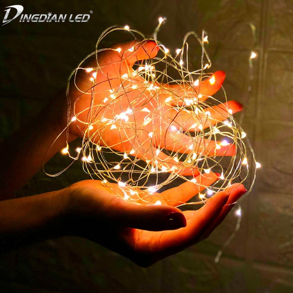 led string light copper wire fariy light,usb/battery operated garland decoration 2m 5m 10m wedding christmas light party lights