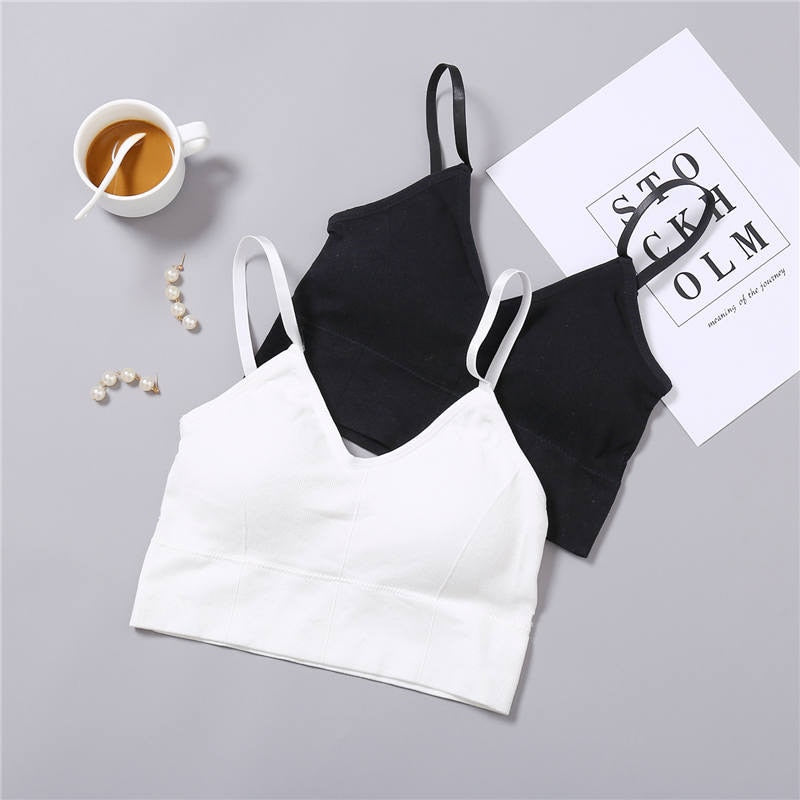 women tank crop top seamless underwear female crop tops