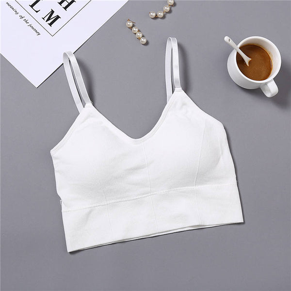 women tank crop top seamless underwear female crop tops