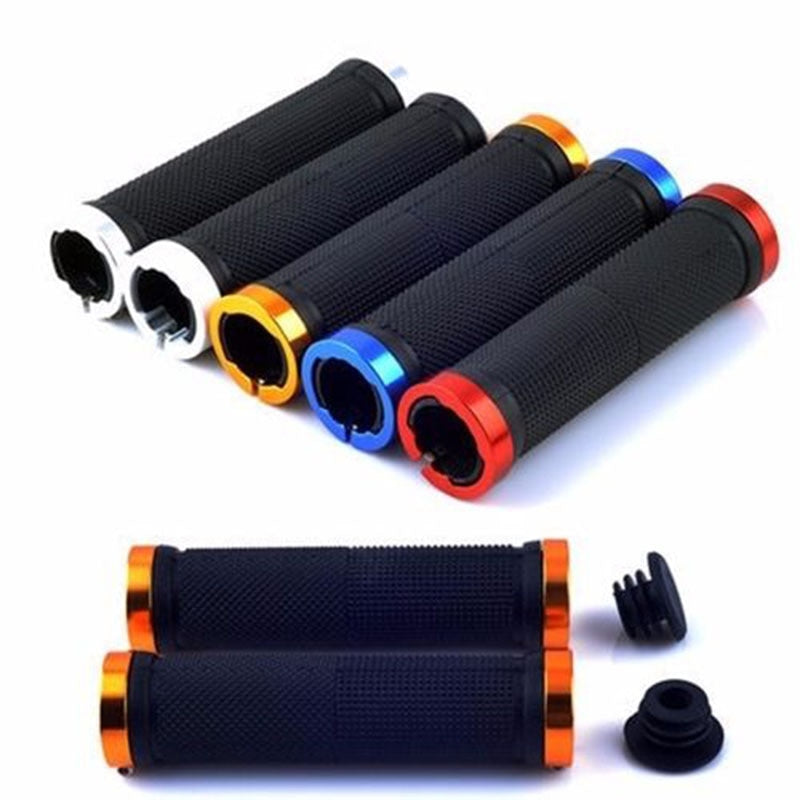 1 pair bicycle grips mountain bike lock on bicycle handlebars end grips