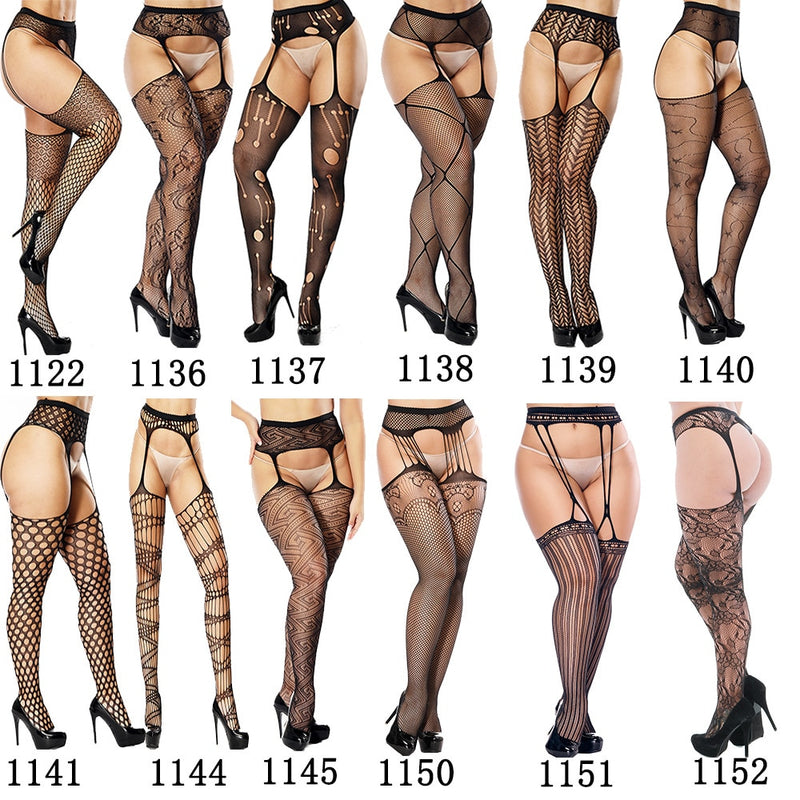 new arrival solid stockings women sexy thigh high fishnet nylon long socks