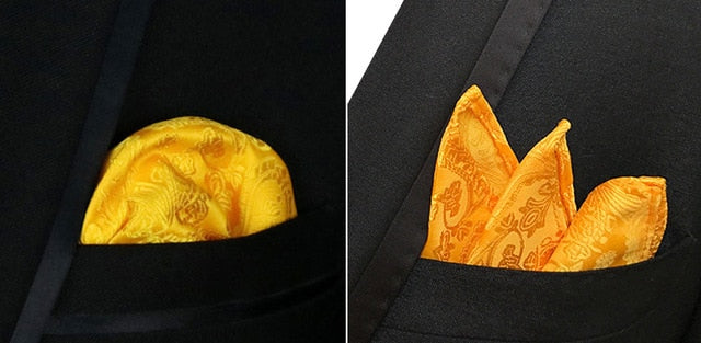 luxury 25*25cm men's vintage floral paisley silk handkerchief pocket square fashion men hanky for wedding party chest towel f144