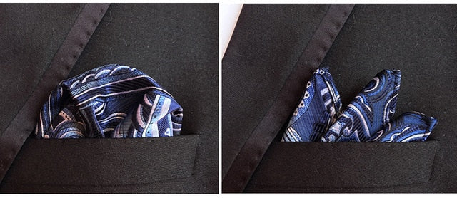 luxury 25*25cm men's vintage floral paisley silk handkerchief pocket square fashion men hanky for wedding party chest towel f151