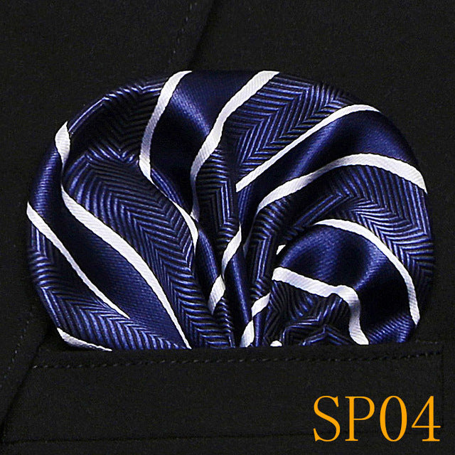men's pocket square handkerchiefs striped 22*22 cm sp4