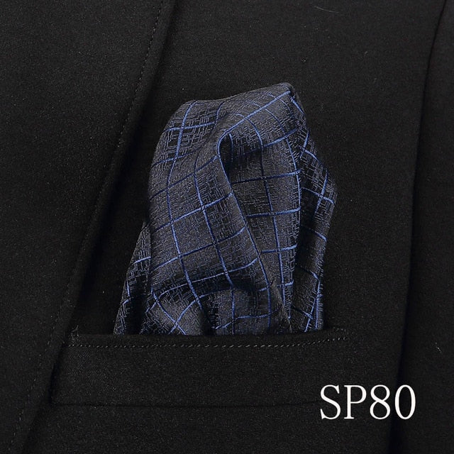 men's pocket square handkerchiefs striped 22*22 cm sp80