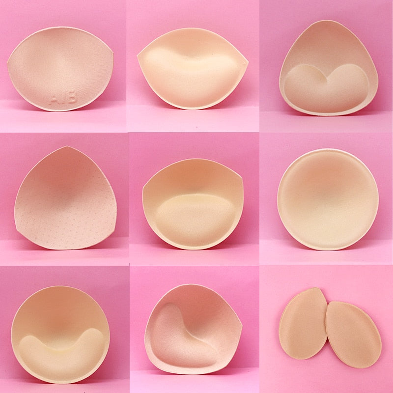 2pcs 1pair women intimates accessories sponge swimsuit breast