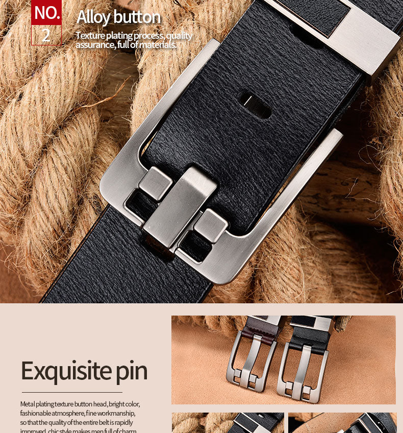 men's belt male high quality leather belt