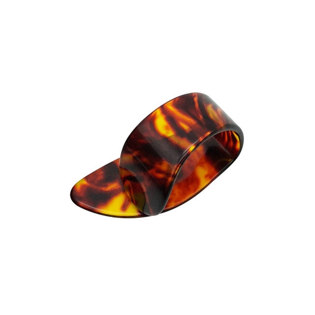 slozz thumb finger guitar pick celluloid mediator for acoustic electric amber