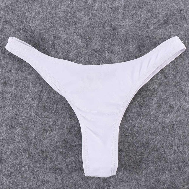 new swimwear women briefs bikini bottom side ties brazilian thong