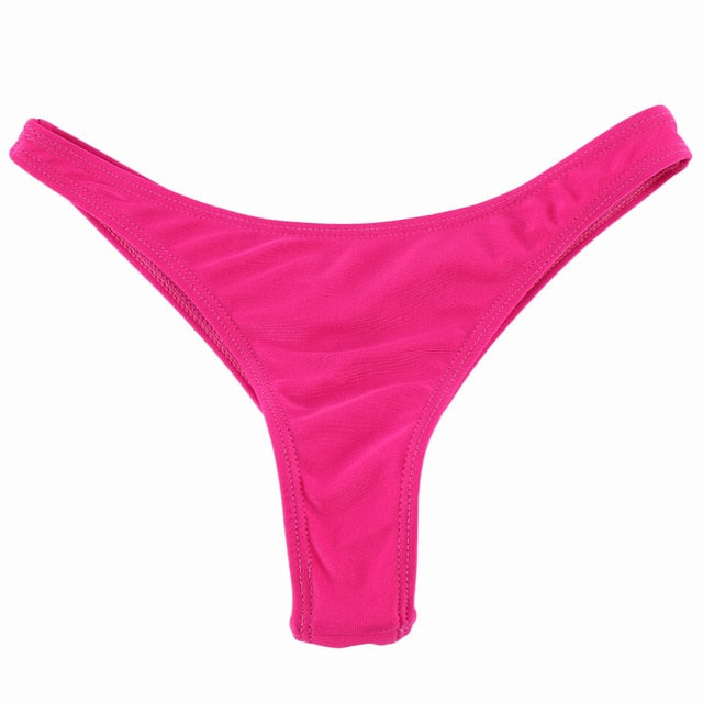 new swimwear women briefs bikini bottom side ties brazilian thong