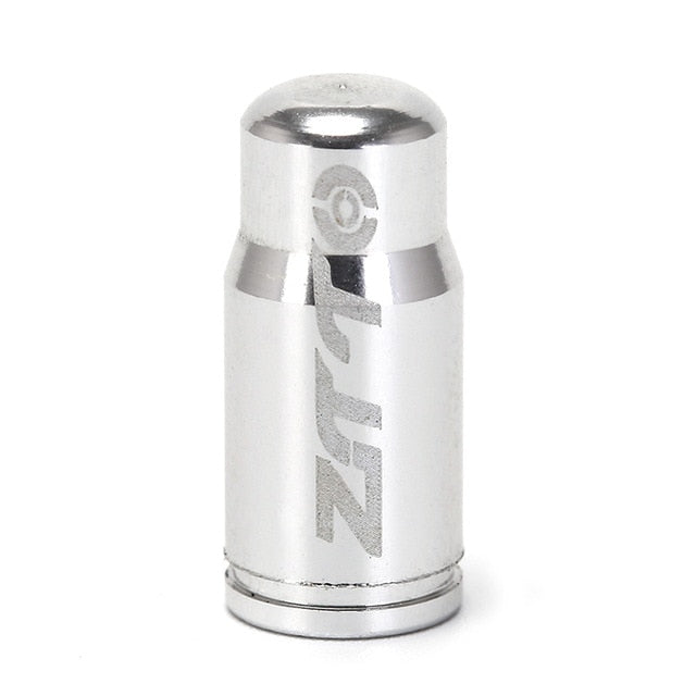 1pcs bike wheel tire valve cap covered protector silver