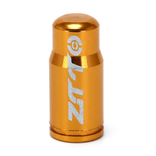 1pcs bike wheel tire valve cap covered protector gold