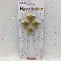 rose gold sliver red happy birthday letter cake birthday party festival supplies star-gold
