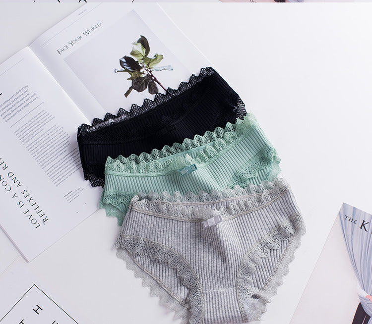 explosions new thread cotton japanese bow women's underwear