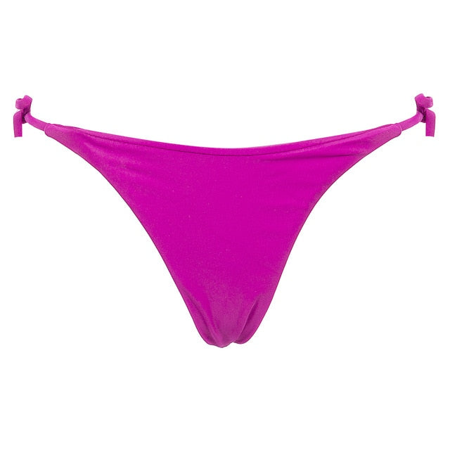 4 colors summer hot women swimwear brazilian cheeky bikini bottom