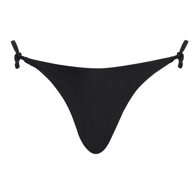 4 colors summer hot women swimwear brazilian cheeky bikini bottom