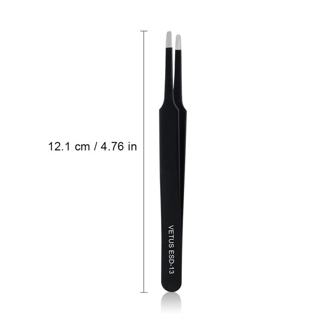 vetus eyelash extension tweezers volume lashes stainless steel tweezer esd13